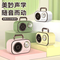 Space Capsule Bluetooth 5.3 Karaoke Speaker with Microphone, Portable Mini High-Fidelity Audio