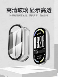 Protective Case for Xiaomi Smart Band 9/10 NFC/Ceramic Edition, Full Coverage Waterproof Screen Protector