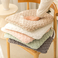 Non-Slip Plush Chair Cushion for Office, Dining, or Student Seating - Washable & Fixed