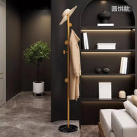 Freestanding Garment Rack with Marble Base, Heavy Duty Coat and Hat Stand for Entryway and Living Room