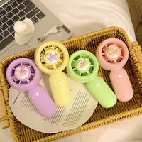 Dachshund Handheld Mini Fan Portable USB Rechargeable Quiet Desk Fan for Students and Office
