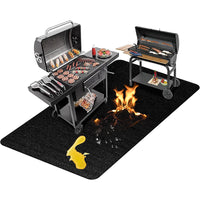 Camping Silicone Fire Pit Mat High Temperature Resistant Outdoor Picnic BBQ Deck Patio Lawn Fire Retardant Grill Mat