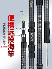 Super Hard Telescopic Sea Fishing Rod for Long-Distance Casting, 80cm Retracted Length