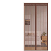 Magnetic Screen Door with Full-Strip Closure for Mosquito Protection, Punch-Free Installation