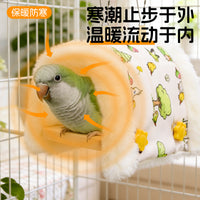 Winter Warm Bird Hammock for Parrots and Small Birds, Thickened Triangle Swing Nest