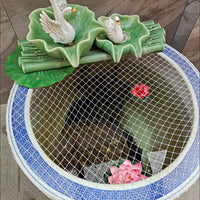 Round Pond & Aquarium Net Cover for Fish Tank, Anti-Jump & Anti-Escape Net for Turtles, Cats, and Falling Leaves