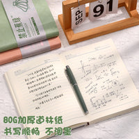 A5 Soft Leather Notebook, 240-Page Thickened Journal for Students and Study