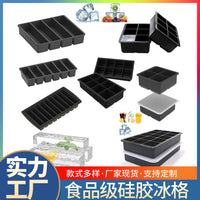 Silicone Ice Cube Tray for Home Use, Whiskey Ice Maker, Square and Spherical Ice Molds, Cooling Drink Ice Box