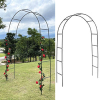 Metal Garden Arch Trellis for Climbing Plants, Roses, Clematis, and Vines