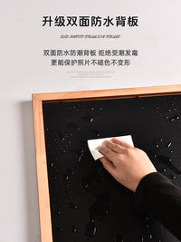 Vintage Chinese Style Solid Wood Photo Frame for Multiple Photos, Large Size, Wall Mountable
