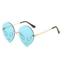 Halloween Novelty Rimless Sunglasses for Parties and Street Style