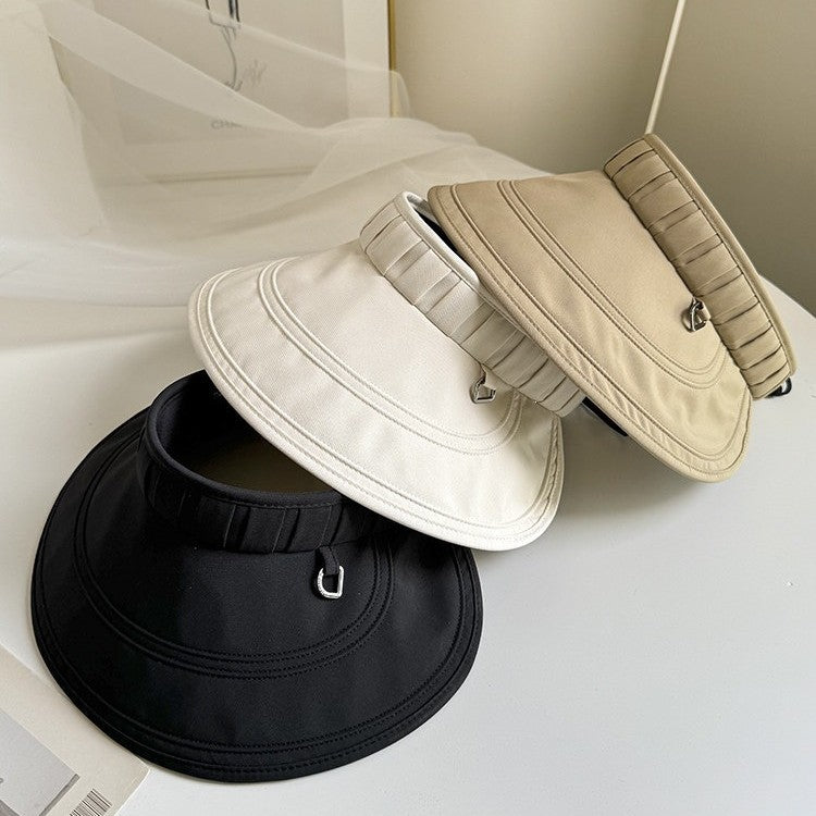 2026 New Summer Outdoor Roll-up Sun Visor Hat for Women, Wide Brim UV Protection