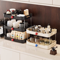 Desktop Cup Holder Cream Style Tea Cup Water Cup Storage Rack Home Cream Style Drain Tray High-Value Multi-layer Drain Rack