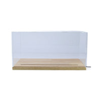 Wooden Display Case with LED Light for 1:18, 1:24, 1:32 Scale Model Cars
