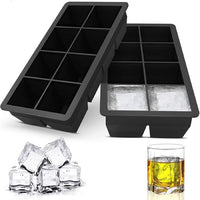 Silicone Ice Cube Tray for Home Use, Whiskey Ice Maker, Square and Spherical Ice Molds, Cooling Drink Ice Box