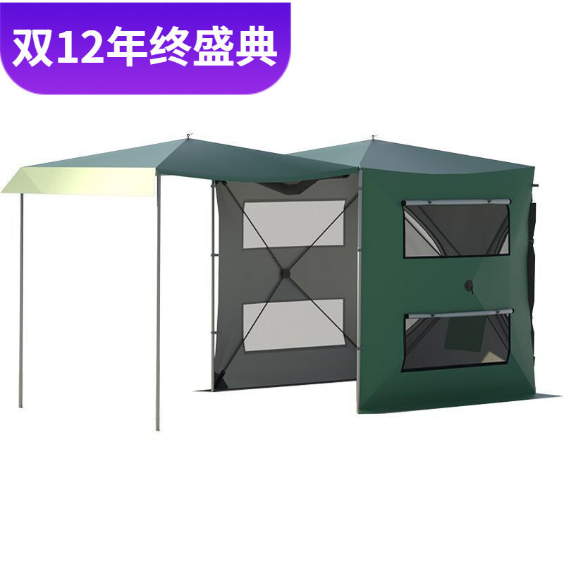 Car Tailgate Tent Awning for Outdoor Camping, Automatic Quick Setup Side Tent
