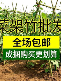 Bamboo Garden Stakes for Climbing Plants, Vegetables, Tomatoes, Cucumbers, Beans, and Fences