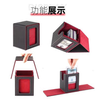 Trading Card Storage Box with Window for TCG, Sports Cards, and Collectibles