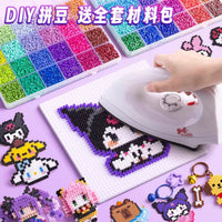 MARD Fuse Bead Kit with Tools and Black/White Beads for Kids' DIY Crafts