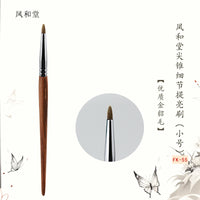Under-eye Brightening and Eyeliner Brush Set - Animal Hair Angled Detail Brush for Eye Makeup
