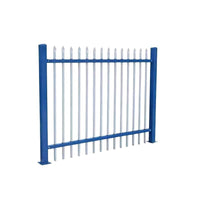 Zinc Steel Fence Panel for Outdoor Villa Garden and Factory Perimeter Security