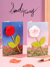 3D Pop-Up Bouquet Greeting Card for Thanksgiving, Mother's Day, Teachers, Birthdays - DIY Handmade Finished Product, Handwritten Small Card