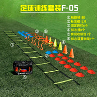 Kids' Soccer & Basketball Training Equipment Set with Agility Ladder, Cones, Hurdles & Resistance Parachute