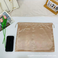 Satin Drawstring Travel Storage Bags for Clothes, Shoes, and Accessories