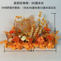 Wedding Aisle Flower Arrangement Forest Style Floral Row Wedding Background Decoration Artificial Flowers T-stage Road Guide Finished Floral Art
