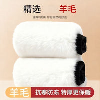 Wool Lined Knee Brace for Warmth and Joint Support, Non-Slip Thickened for Winter