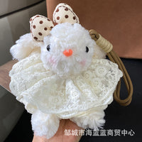 Cute Lop-Eared Bunny Plush Toy Keychain Bag Charm