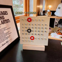 Retro DIY Perpetual Calendar Countdown Desktop Ornament