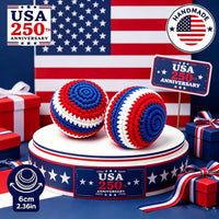 Handmade American Flag Beanbag for Outdoor Multi-Player Games