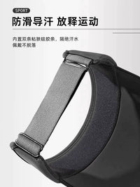 Men's Summer Sun Protection Visor Hat with Wide Brim for Outdoor Sports Fishing Running