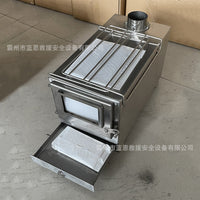 Outdoor Camping Tent Wood Burning Stove Stainless Steel Portable Heater with Drawer Ash Tray