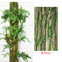 Artificial Tree Bark Roll for Indoor/Outdoor Decoration, Pipe Concealment, and Balcony Beautification