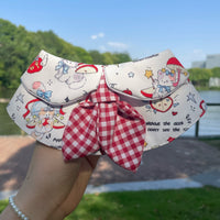 Adjustable Pet Cat Dog Bow Tie Collar for Small to Medium Breeds, Cartoon Design Necktie for Photoshoots and Decoration