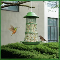 Retractable Metal Bird Feeder for Outdoor Garden - Hummingbird & Wild Bird Feeder