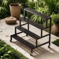 Waterproof Multi-Tier Metal Plant Stand for Indoor Outdoor Garden Balcony