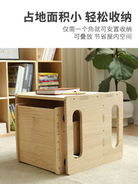 Kids Wooden Chair with Backrest for Kindergarten, Dining, and Home Use