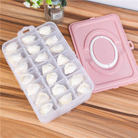 Stackable Dumpling Storage Container with Lid, Non-Stick Freezer Organizer for Dumplings and Eggs