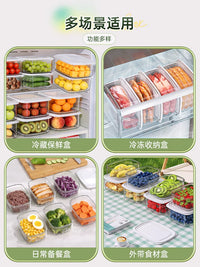 Jia Bang Shou Refrigerator Food Storage Container Microwaveable Lunch Box with Lid