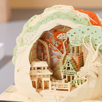 3D Art Paper Sculpture Tear-Off Memo Pad with Display Box and Gift Box