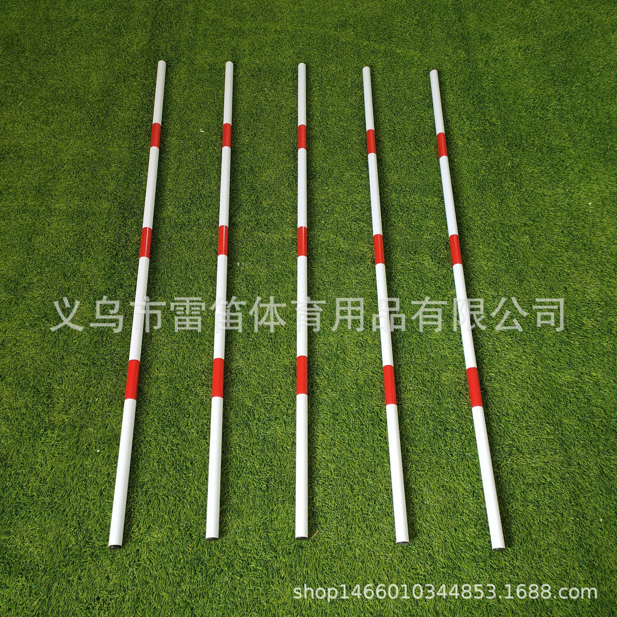 Soccer Training Agility Poles with Water-Fillable Base for Kids Basketball Fitness Obstacle Course