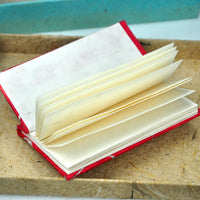 Thai Souvenir Handmade Paper Notebook with Embossed Tin Decoration