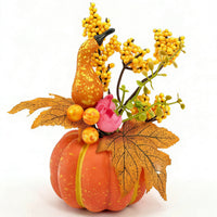 Halloween Autumn Harvest Festival Maple Leaf Pumpkin Tabletop Decor