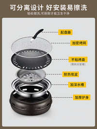 Portable Retro Charcoal Grill for Outdoor Picnics and Indoor Gatherings