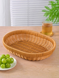 Handwoven Fruit and Snack Basket for Tabletop Storage