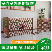 Expandable Wooden Garden Fence Pet Barrier