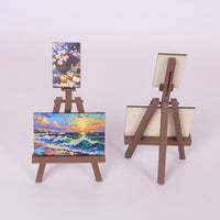 Dollhouse Miniature Easel and Classical Oil Painting Set (3 Pieces)